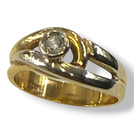Anello Gianni Pace Donna Solitari in Oro giallo Diamante 0.10 Ct GPGSLG4 - GPGSLG4
